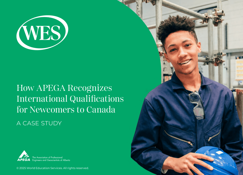 Cover page of a case study - How APEGA Recognizes International Qualifications for Newcomers to Canada